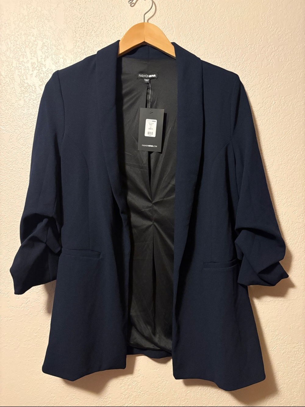 NWT Fashion Nova Black Casual Blazer Small